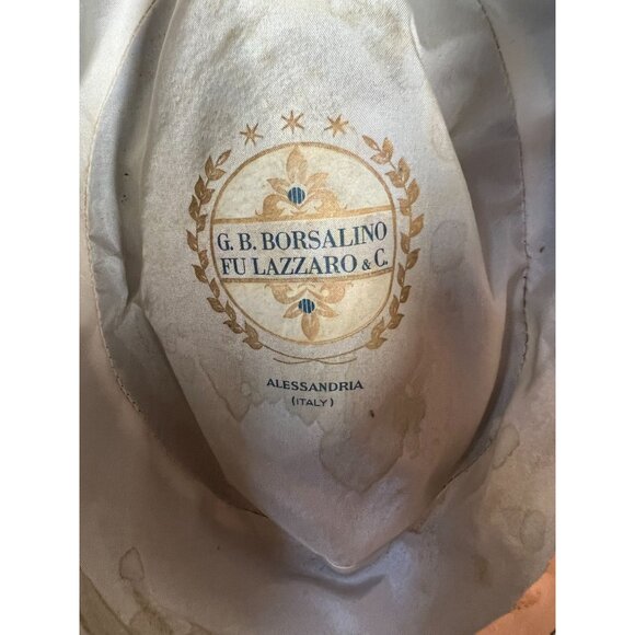 Vintage Borsalino Velour Fedora Hat Made In Italy - Picture 7 of 16